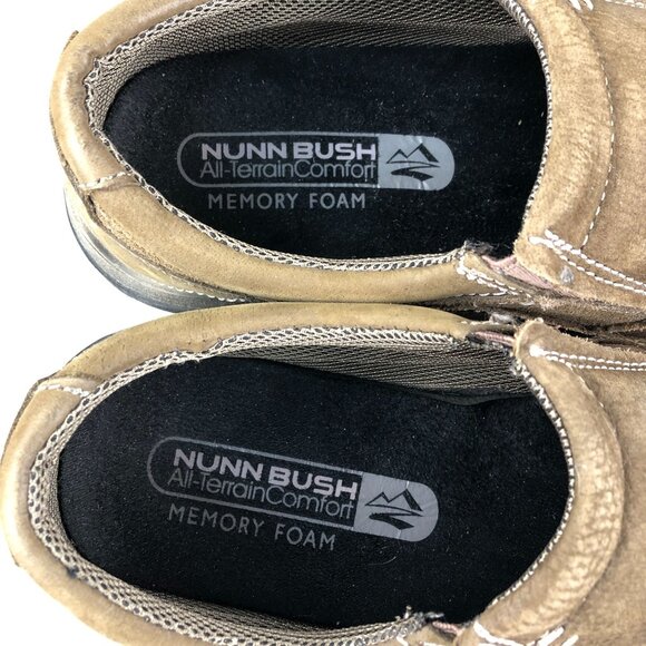 Nunn Bush Men\'s Size 10W Quest Brown Genuine Leather Slip On Walking Loafers main image 5